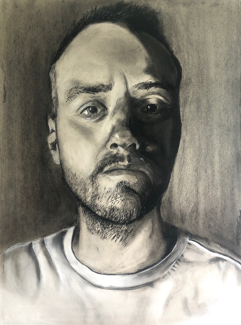 Drawing of a Bearded Man Drawing of a Bearded Man