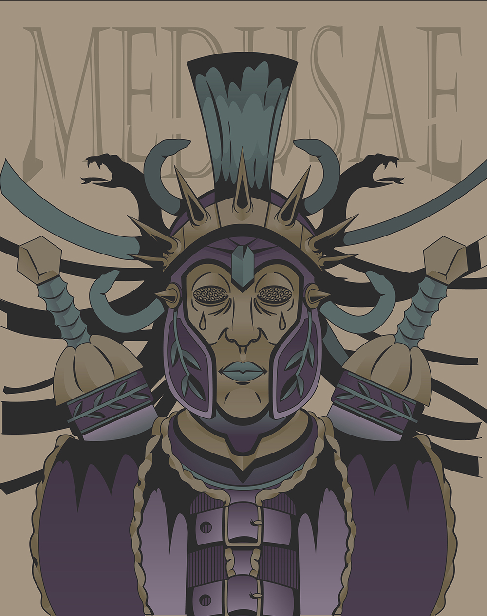 Digital Illustration of a Warrior Digital Illustration of a Warrior