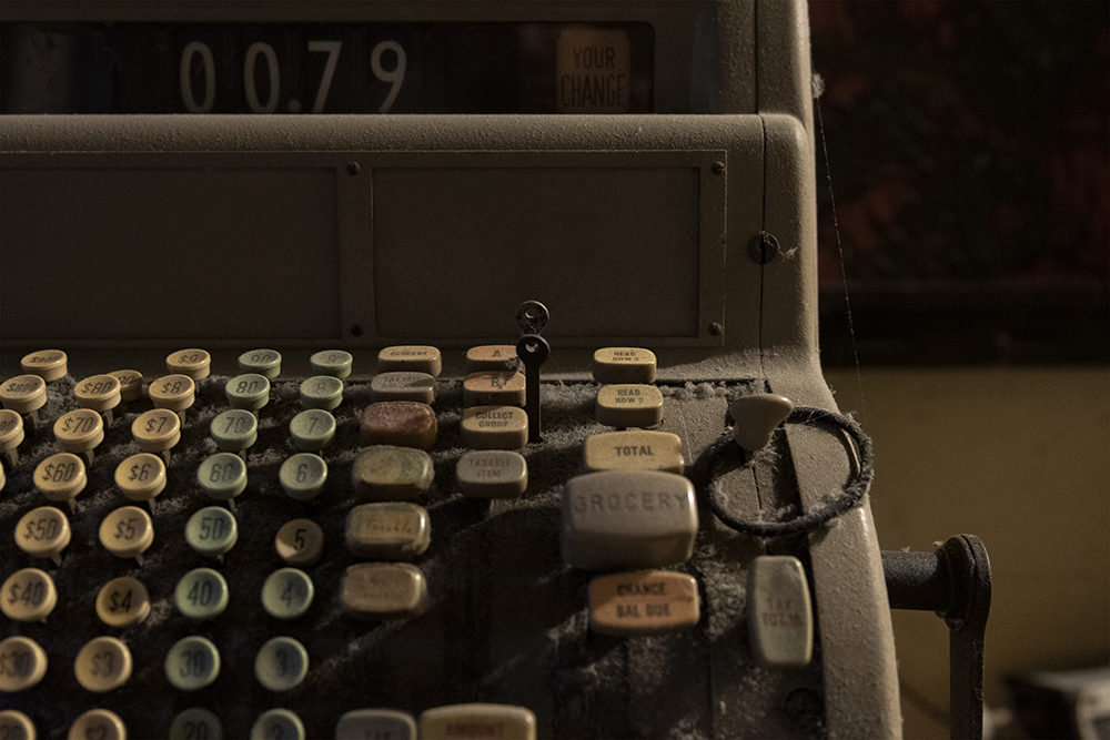 An old cash register An old cash register