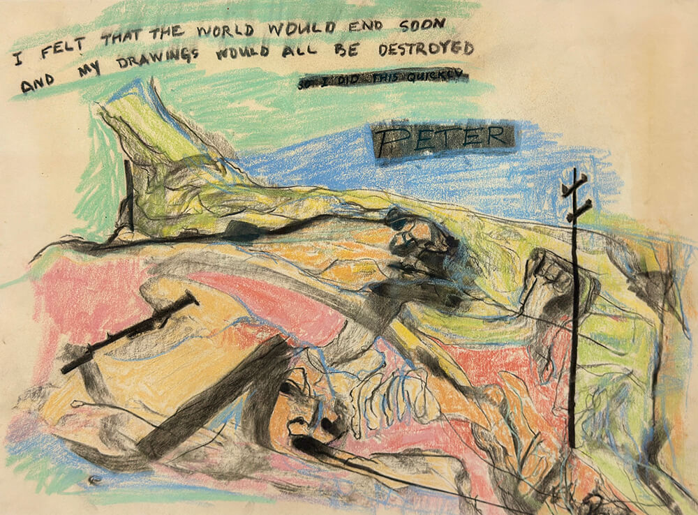 I Felt the World Would End Soon Drawing of a Landscape