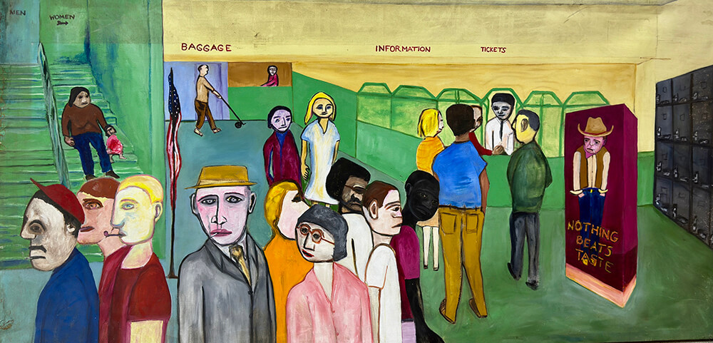 People in a terminal