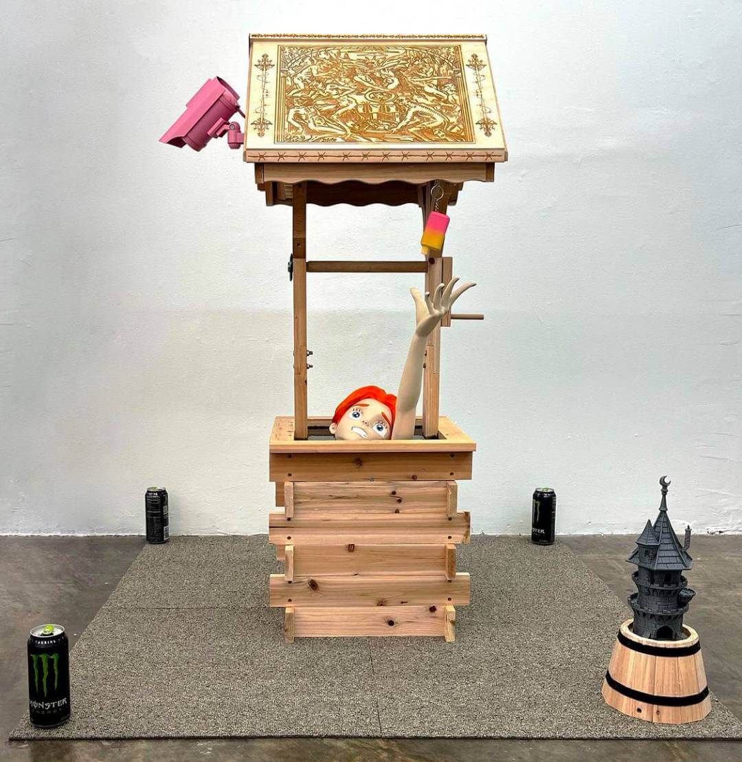 Anime Figure Reaching Out of Wishing Well