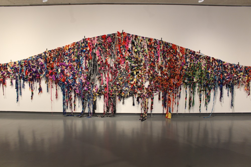 Textile wall painting