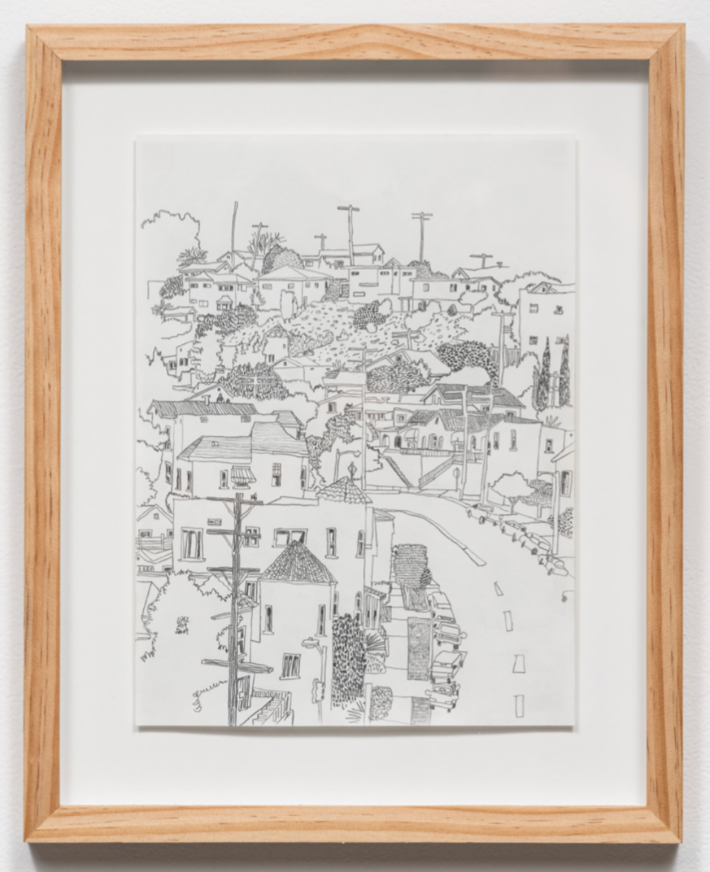 Sur drawing of a landscape