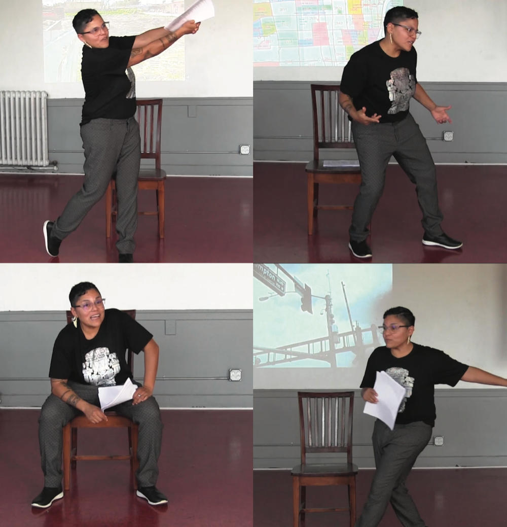 Live reading of a book