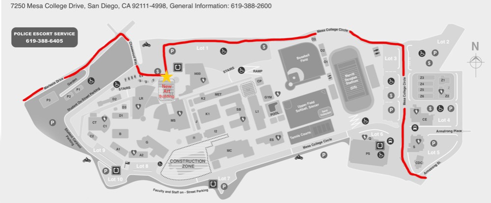 San Diego Campus Map
