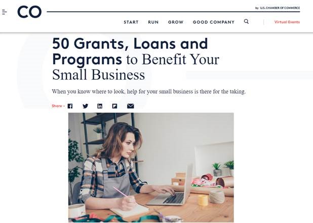50 grants, loans, and programs to benefit your small business