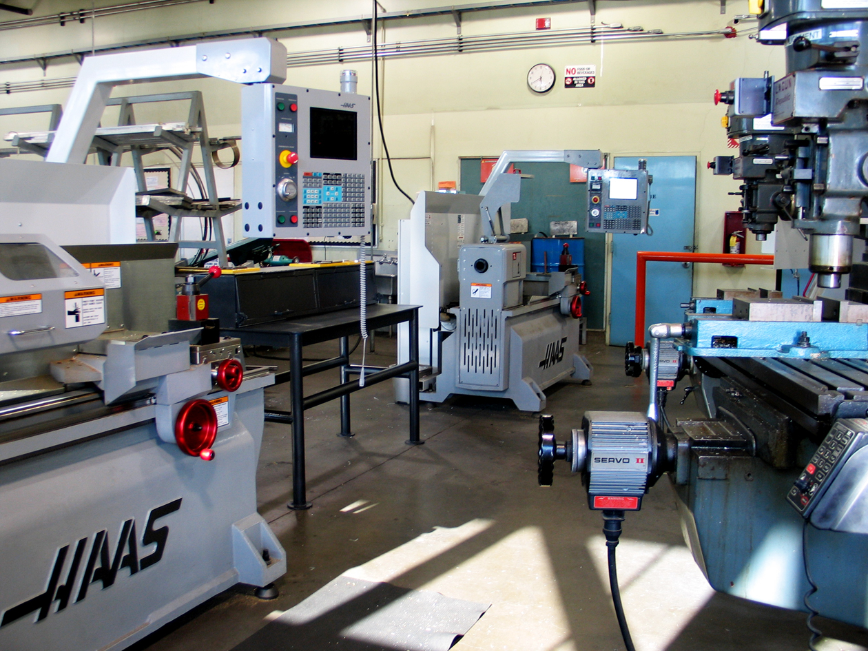 Machine Room with tools and HAAS machines