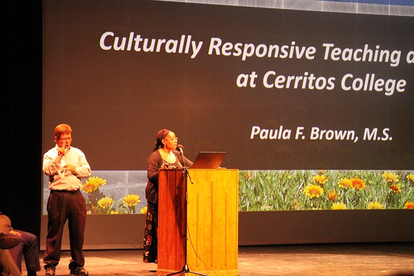 Paula Brown presenting