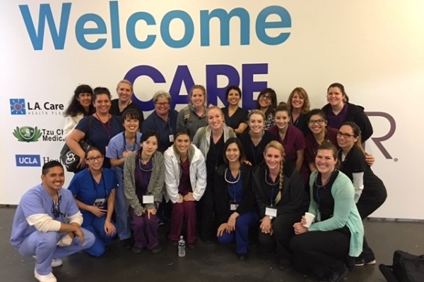 Dental Hygiene instructors and students at Care Harbor