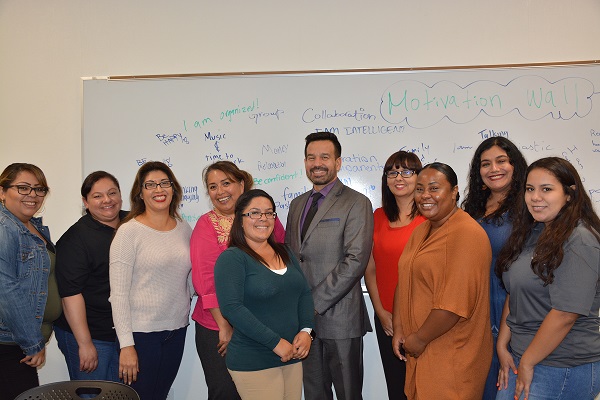 Mujeres participants and Dr. Fierro