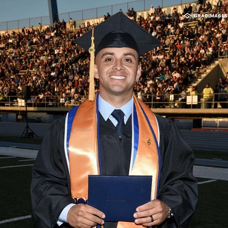 Carlos Lopez at commencement