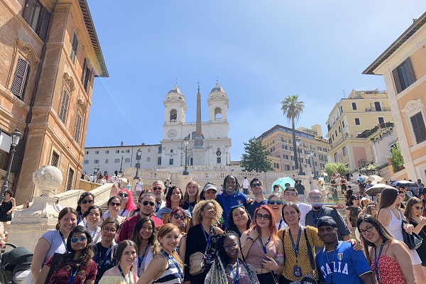 Students at the Spanish Steps