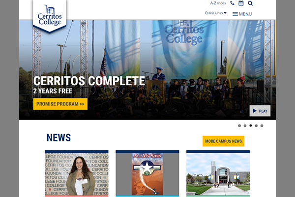 Cerritos College website
