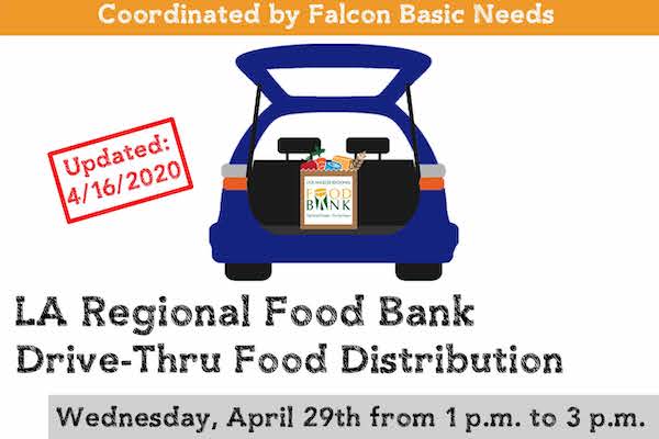 LA Food Bank drive-thru food distribution
