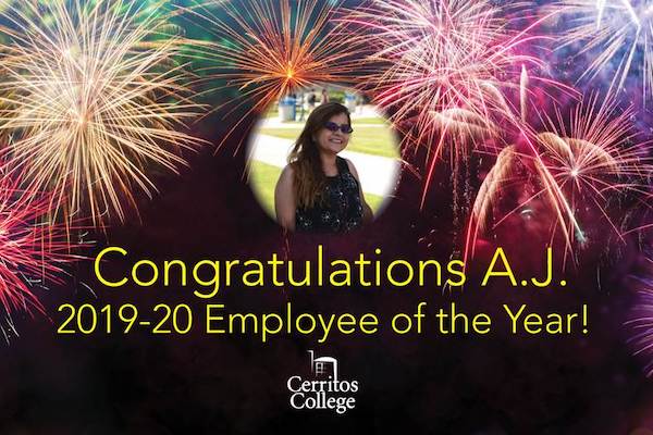 Congratulations AJ 2019-20 Employee of the Year