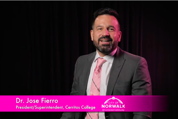 Dr. Jose Fierro, president/superintendent, Cerritos College
