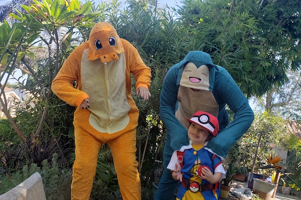 Pokemon trainer and monsters