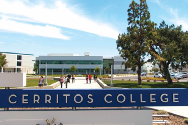 Cerritos College sign