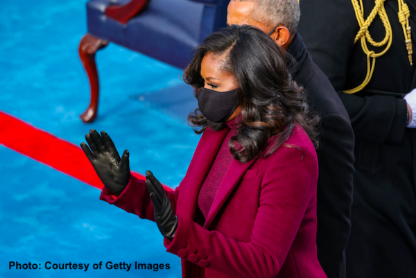 Michelle Obama at Inauguration Photo courtesy of Getty Images