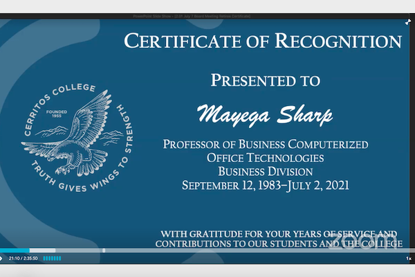 Mageya Sharp retirement