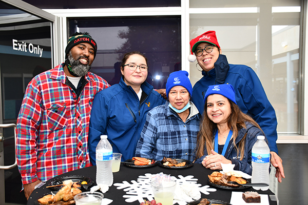 Winter wonderland attendees