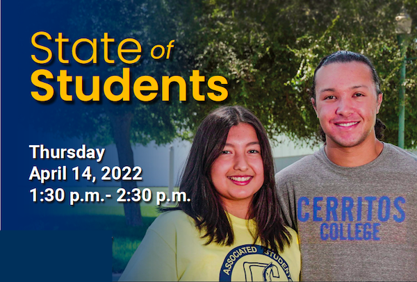 State of students Thursday April 14 1:30 p.m.