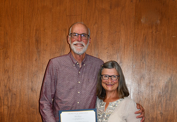 Mark Hugen with his wife