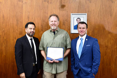 Dr. Jose Fierro, Kevin Taylor, and James Cody Birkey