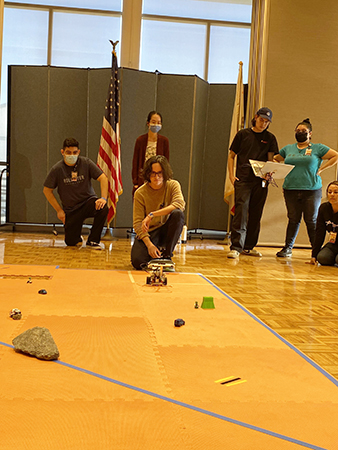 NCAS students at the rover competition