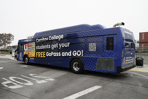 Wrapped Norwalk Transit bus