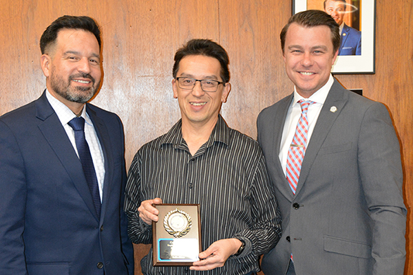 Dr. Fierro, Kelly Kwan, and James Cody Birkey