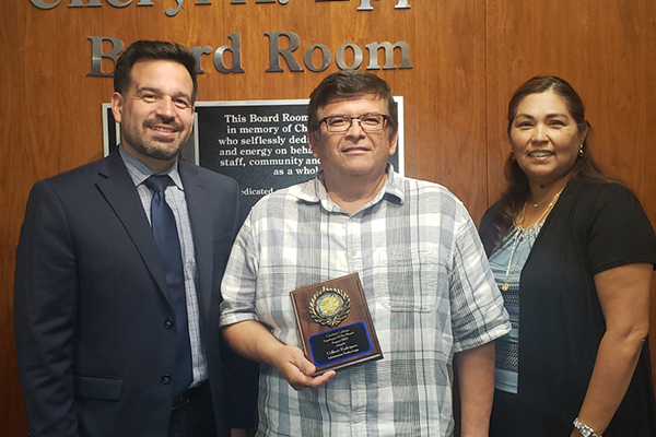 Gilbert Rodriguez with Dr. Jose Fierro and Carmen Avalos