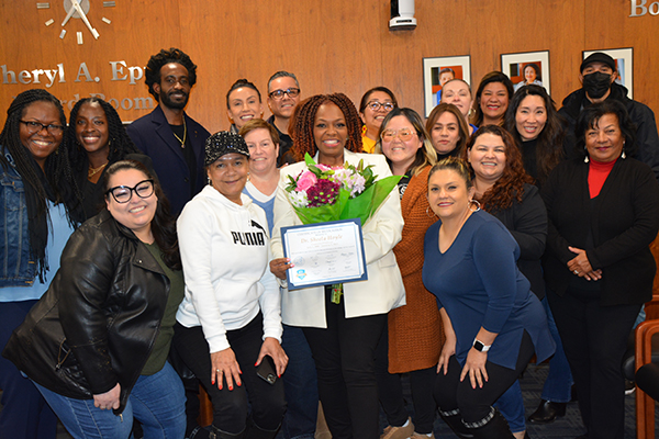 Sheela with her team