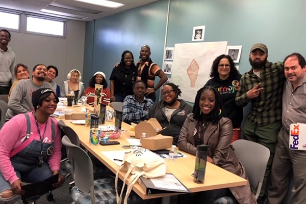 Black History Month kick off mixer participants