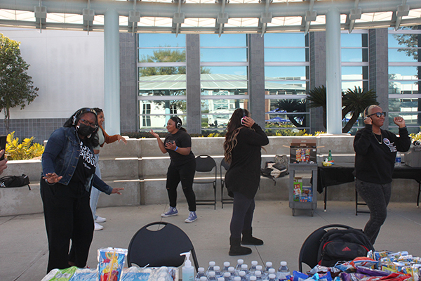 Black History Month silent party attendees