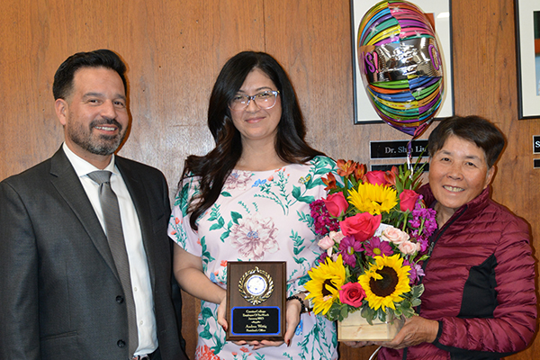 Dr. Jose Fierro, Andrea Wittig, and Dr. Shin Liu
