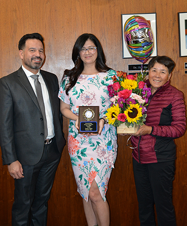 Dr. Jose Fierro, Andrea Wittig, and Dr. Shin Liu