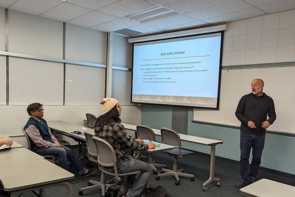 A Mental Health Worker program class