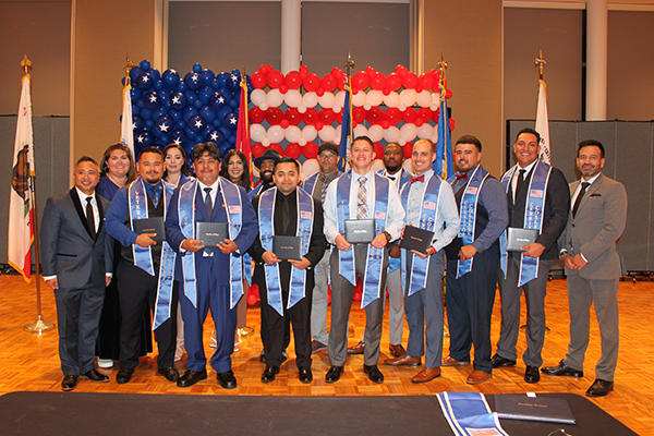 Student veterans at military ball