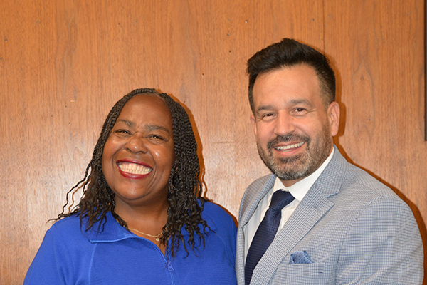 Sharon Plump and Dr. Fierro