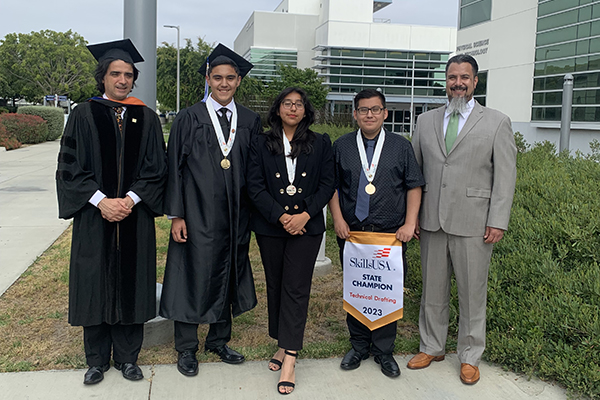 Lynwood High students at the commencement