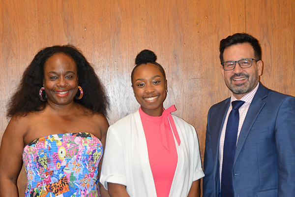 Jacki's mother, Jacki Scott, and Dr. Jose Fierro