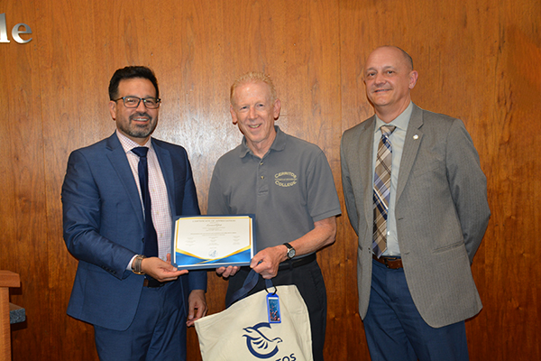 Dr. Jose Fierro, Leonard, and Dr. Nick Real