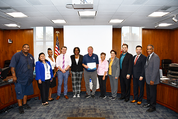 Bryan with the Board Members