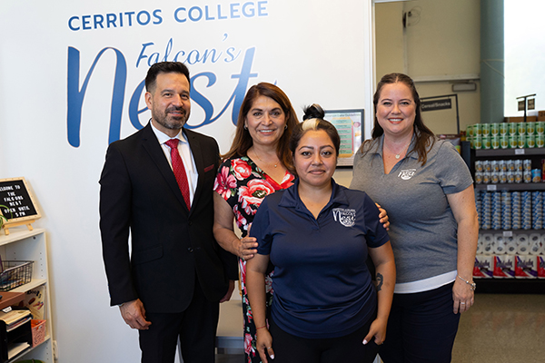 Dr. Fierro, Asm. Quirk-Silva, Falcon's Nest staff and Pamela Sepulveda