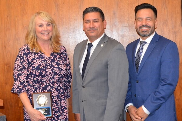 Linda Kaufuman, Felipe Lopez, and Dr. Jose Fierro