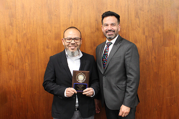 Samuel Chavez and Dr. Jose Fierro