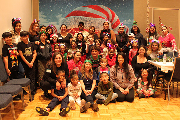 CARE families at the party