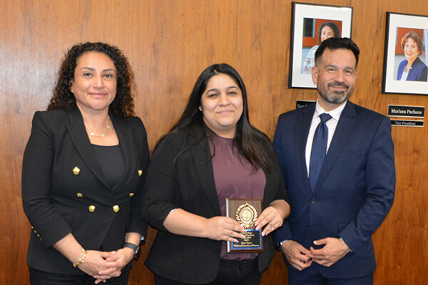 Dr. Sandra Salazar, Jabet Yanez, and Dr. Jose Fierro